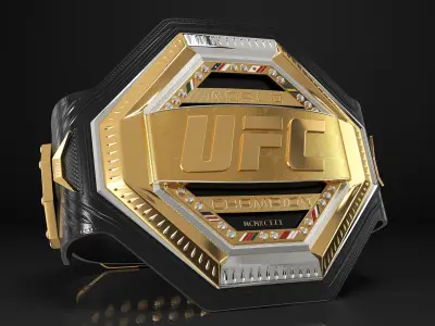 UFC Heritage Championship Belt 3D model buy