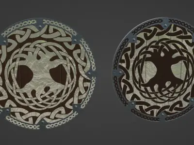Viking Shield - Asgard 3D model