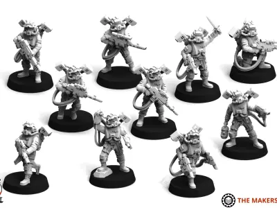 Universal Guard - Light Drop Infantry 3D print model