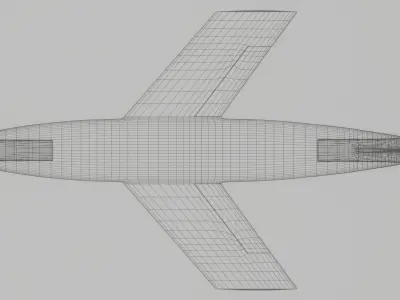 Regulus Cruise Missile Low-poly 3D model