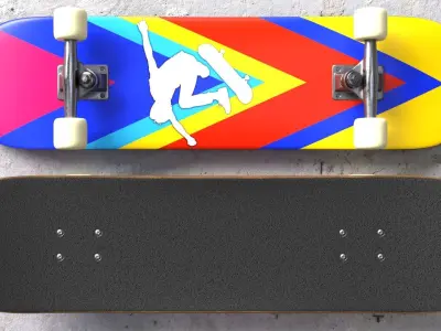 Skateboard Low-poly 3D model purchase