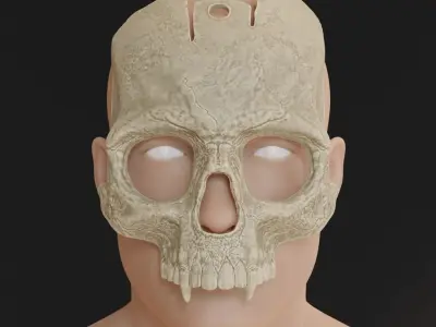 Death Knight Mask from Escape From Tarkov game for 3D Printing 3D print model