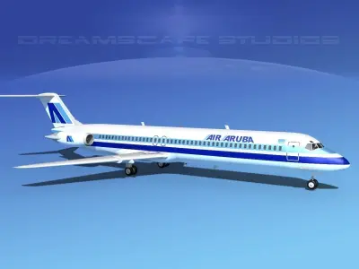 Douglas DC-9-50 Air Aruba 3D model