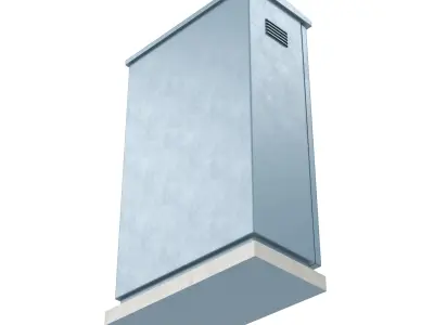 Electric Box Low-poly 3D model