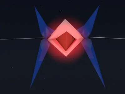arwing star fox Low-poly 3D model