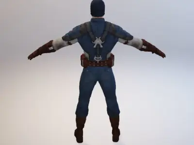 Captain America Free 3D model