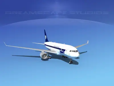 Boeing 787-8 LOT Polish Airlines 3D model
