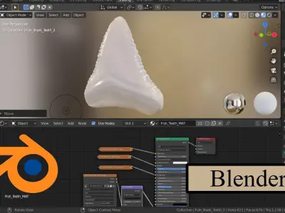 Great Teeth Pack Low-poly 3D model