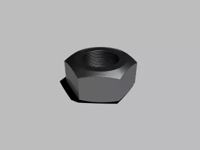 Hex nut 3D model