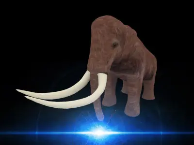 Mammoth elephant Low-poly 3D model