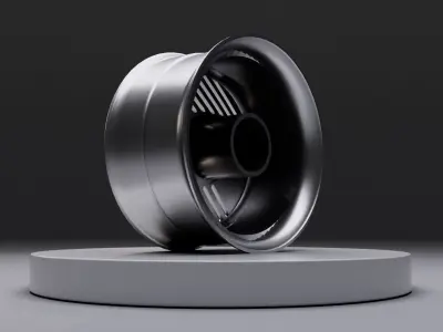 L2P wheel Low-poly 3D model