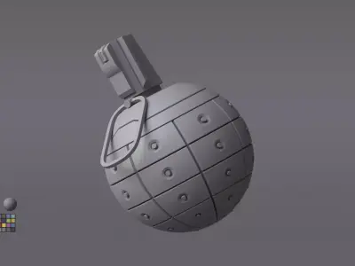Scifi Grenade Free 3D model