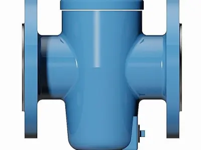 Basket Filters - DIN Flanged Ends 3D model