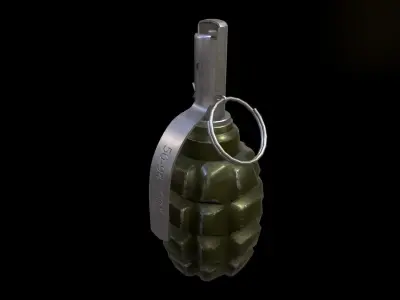 Grenades Pack Low-poly 3D model
