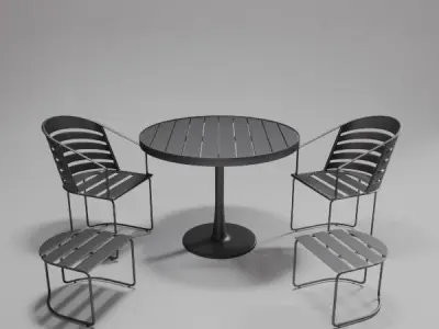 Outdoor Furniture 3D model get