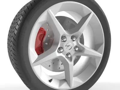 Opel Astra GTC Wheel 3D model