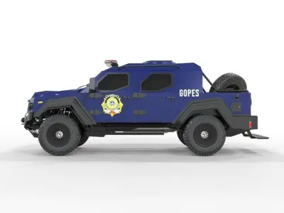 Armored military Truck 3D model