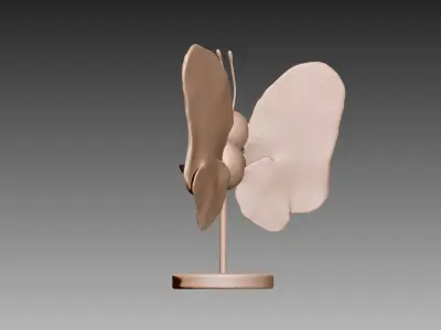 Butterfree flying Pokemon OBJ STL 3D print model