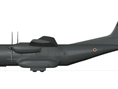 TRANSALL C-160 - The FLYING MULE -  Low-poly 3D model