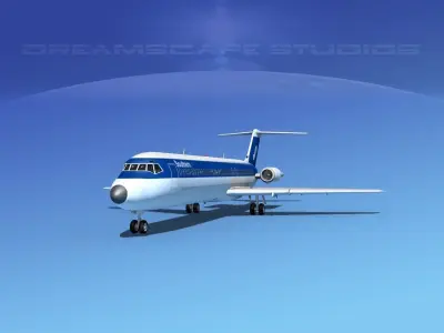Douglas DC-9-40 Southern Airways 3D model