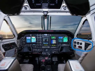 Side panel of the King Air C90 3D print model