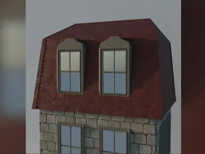 Medieval house 3D model
