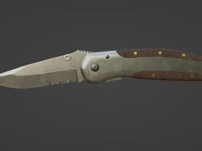 Small Pocket Knife Free 3D model