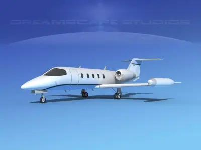 Gates Learjet 35 V07 3D model