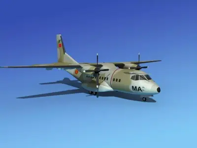 Casa CN-235 Royal Morroccan Air Force 3D model