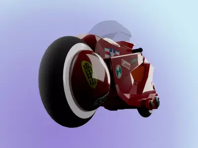 Akira Kanedas bike Free 3D model