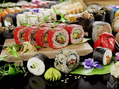 Sushi Pack Low-poly 3D model