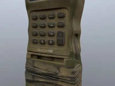 PRC-152 Military Radio Low-poly 3D model