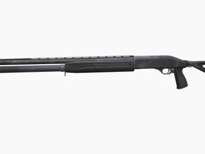 MP-153 Baikal Low-poly 3D model