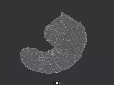 Shrimp Low-poly 3D model