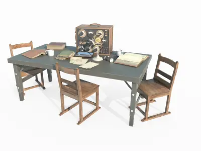 Old telegraph station 3D model