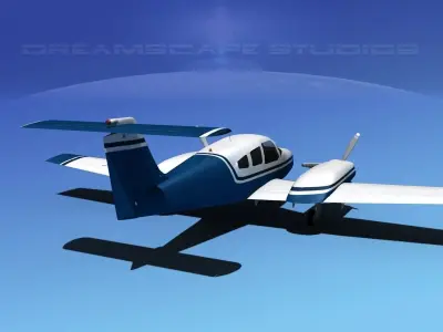 Piper PA-44-180 Seminole V01 3D model