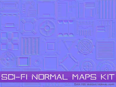 Sci-Fi Normal Maps Kit -Catalog preview- Texture