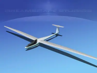 DG-400 17-metre Sailplane V09 3D model