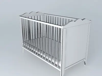 Bed baby Free 3D model