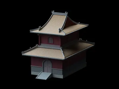 Ancient Chinese Architecture 01 3D model