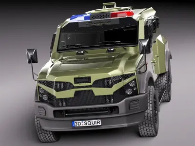 Oshkosh Sand Cat v2 3D model