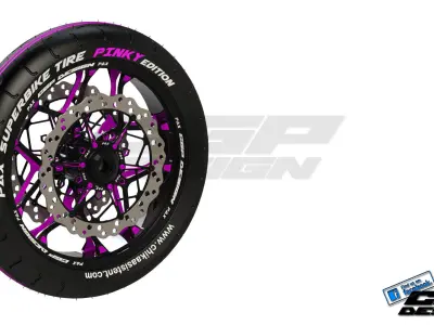 PINKI front wheeldesigned by paX 3D model