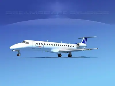 Embraer ERJ-145 Finncomm Airlines 3D model