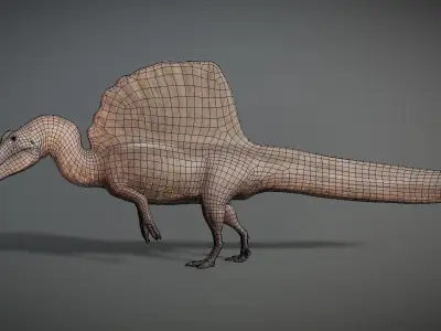 Spinosaurus aegyptiacus Low-poly 3D model