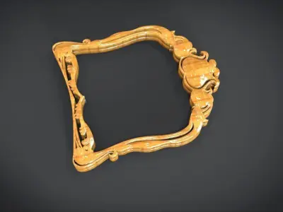 Simple Frame Ornament Furniture 3D print model