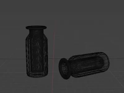 Glass vase Free 3D model 3