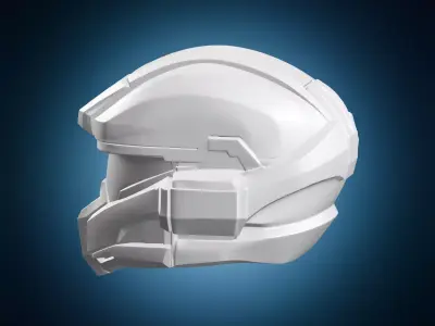 Sci-Fi Super Soldier Helmet 3D print model