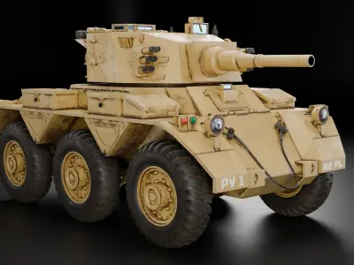 Tank - FV601 Low-poly 3D model