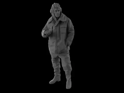 Tank Crew 35 120mm scale 3D print model