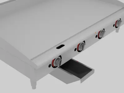 Commercial Flat Top 3D model